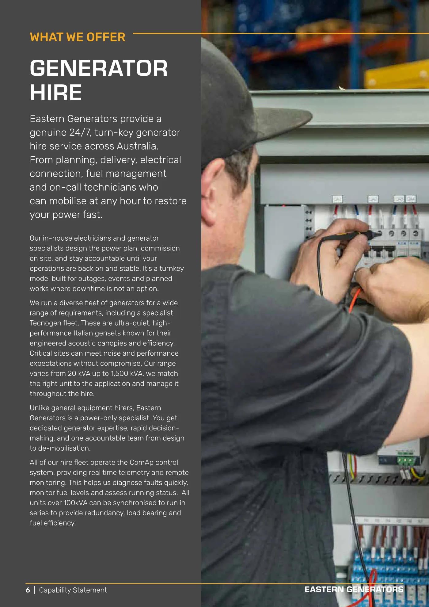 Capability Statement, page 6