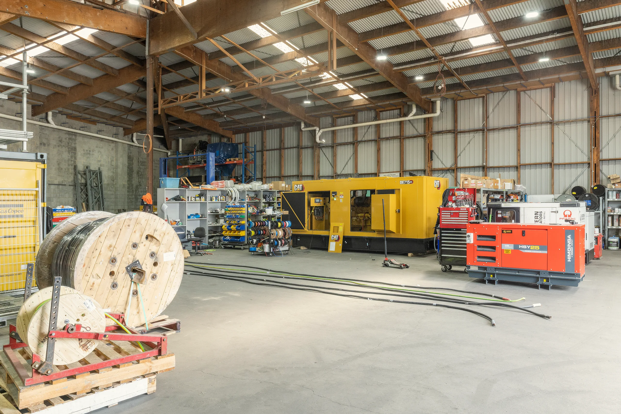 A large industrial warehouse interior